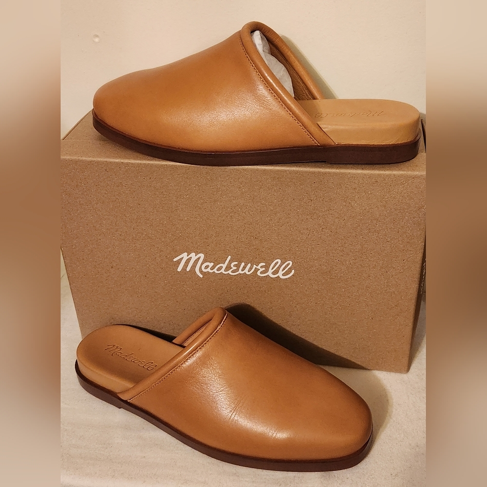 Madewell Louisa Mule, Amber Brown, size 6.5, new in original box